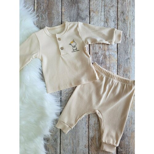 Комплект одежды  , размер 62, бежевый