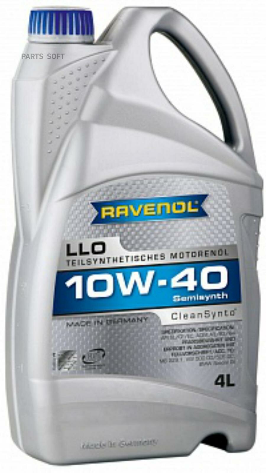 Моторное масло 10W-40 (4л) (второй номер 4014835724396) RAVENOL / арт. 111211200401999 - (1 шт)