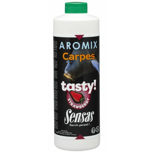 ароматизатор sensas aromix carp tasty garlic Ароматизатор Sensas AROMIX Carp Tasty Strawberry 0.5l (74632)