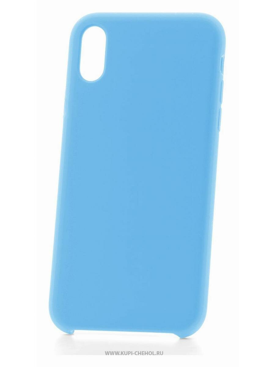 Чехол для iPhone XS Max Derbi Slim Silicone-2 голубой
