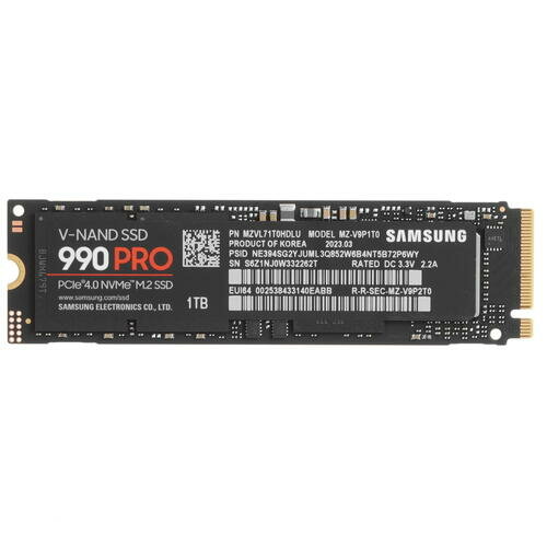 Твердотельный накопитель Samsung 990 Pro 1024ГБ, M.2 2280, PCI-E 4.0 x4, M.2 MZ-V9P1T0BW - фото №13