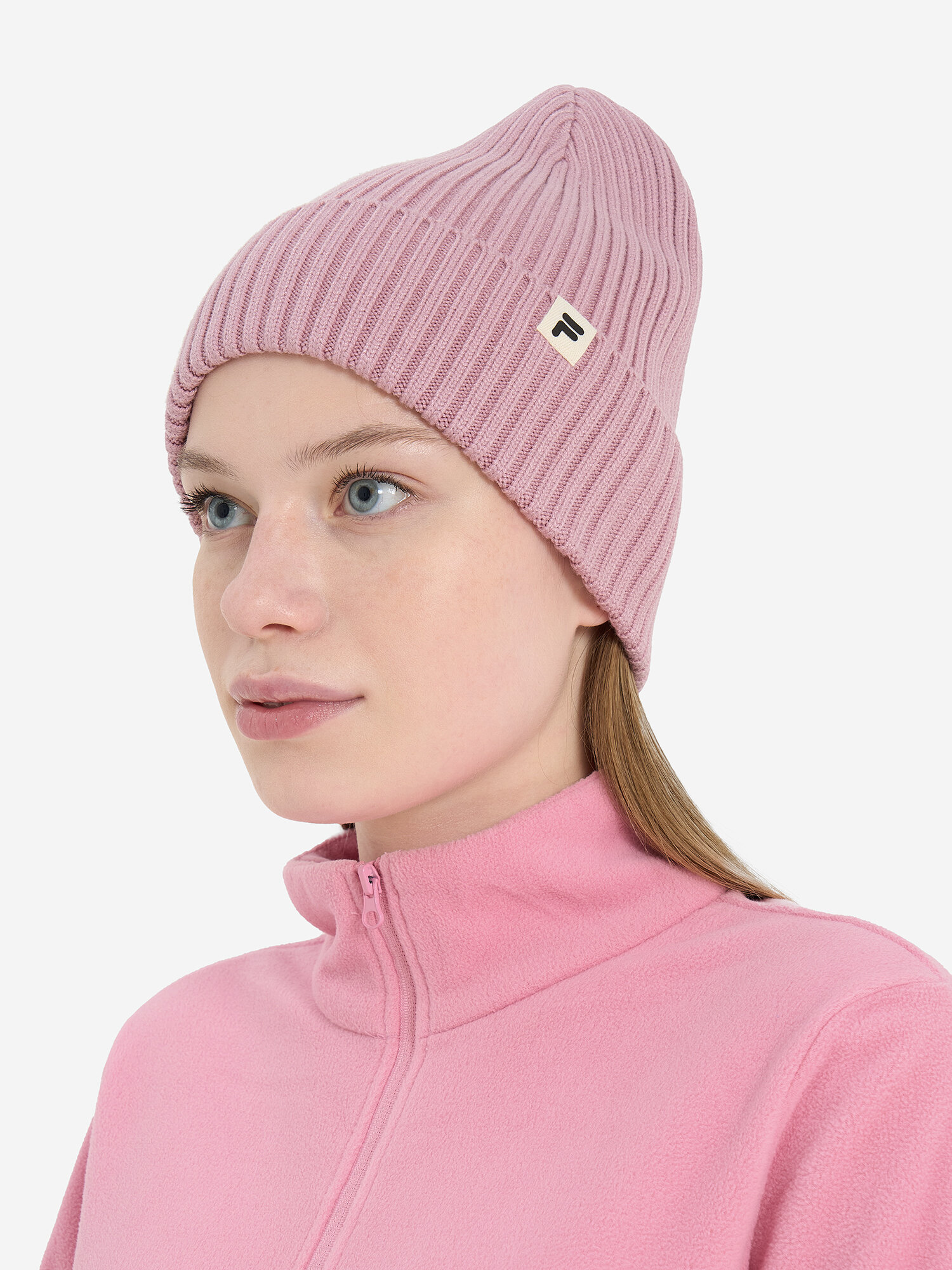 Шапка Fila для мужчин и женщин, размер one size, светло-розовый — фото 1