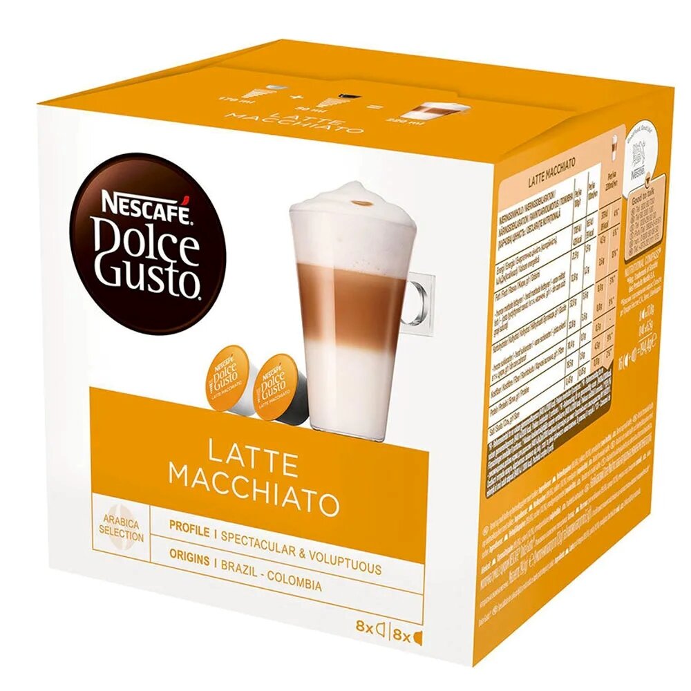 Кофе в капсулах Nescafe Dolce Gusto Latte Macchiato 16 шт x 3 — фото 1