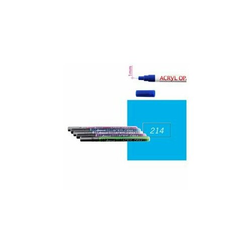 Небесно-голубой Акриловый маркер DARWI Acryl Opak 1мм 198₽