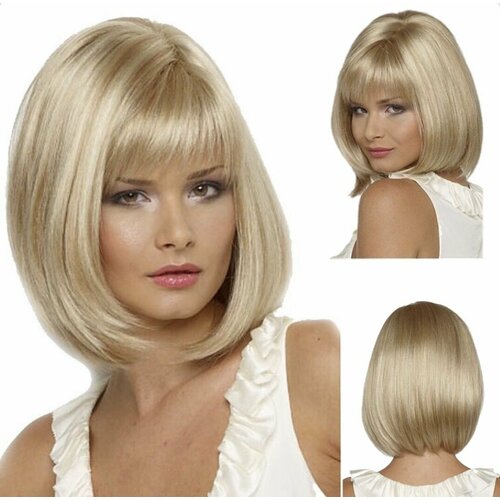 Парик прямой каре с челкой