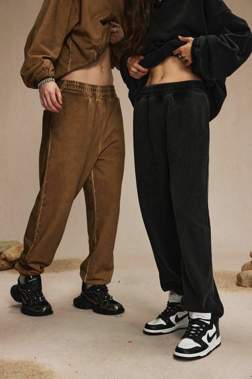 Брюки спортивные OFF STREET, размер XL, коричневый, коричневый