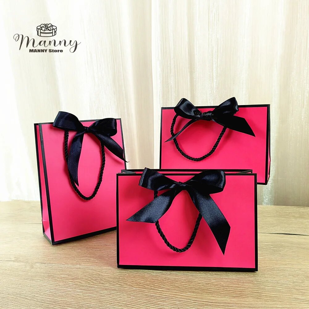 Подарочные пакеты и коробки manshii набор из 10 штук 10pcs No Logo H 15 x L 14 x W 7cm Розовый