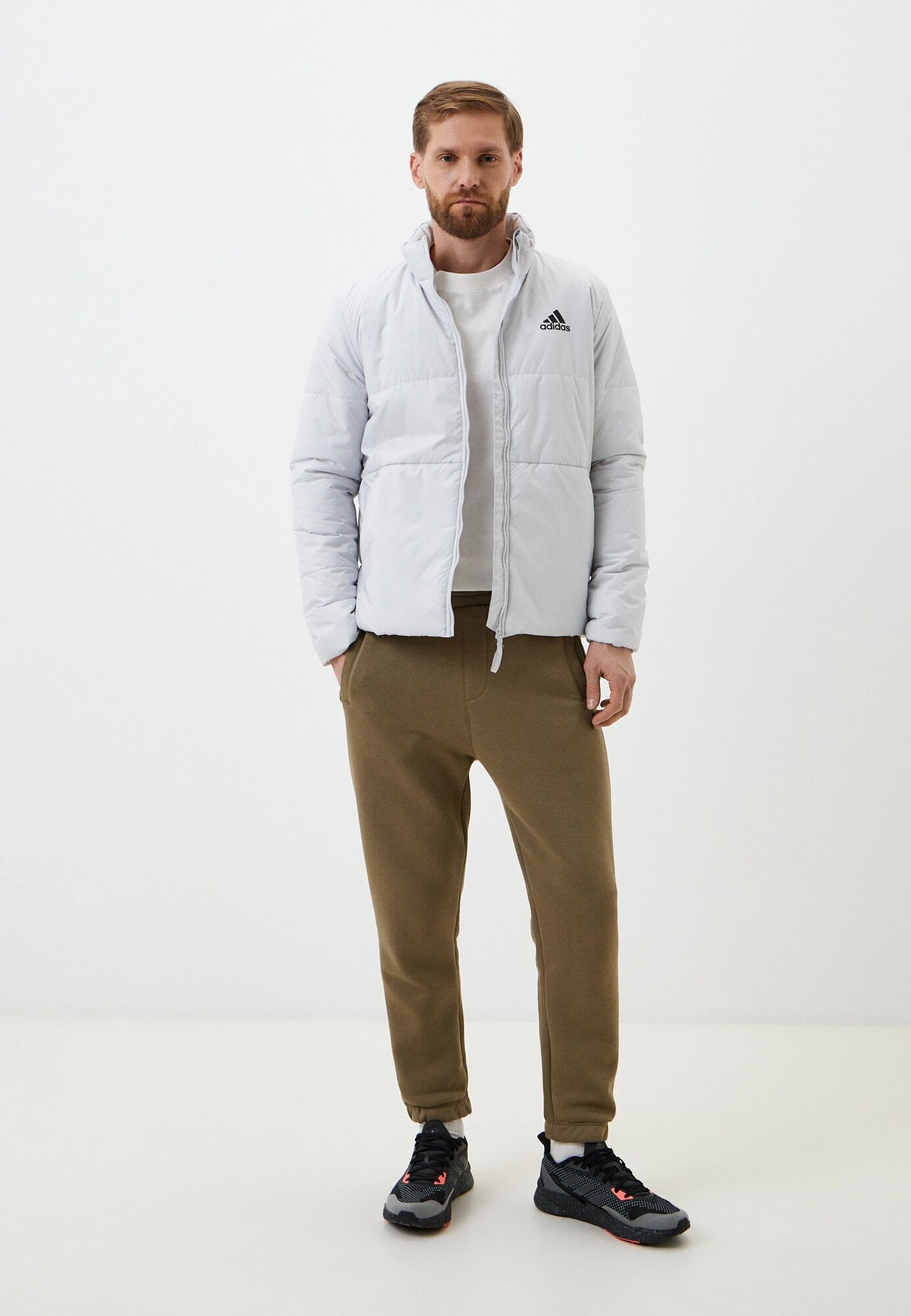 Куртка adidas BSC 3S INS JKT, размер 44-46, серый — фото 1