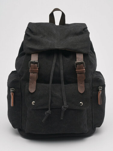 Изображение товара Рюкзак hahafsq, для путешествий и работы, канвас, водоотталкивающий, черный