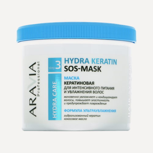 Изображение товара Маска для волос ARAVIA PROFESSIONAL кератиновая (для интенсивного питания и увлажнения волос) 550 мл