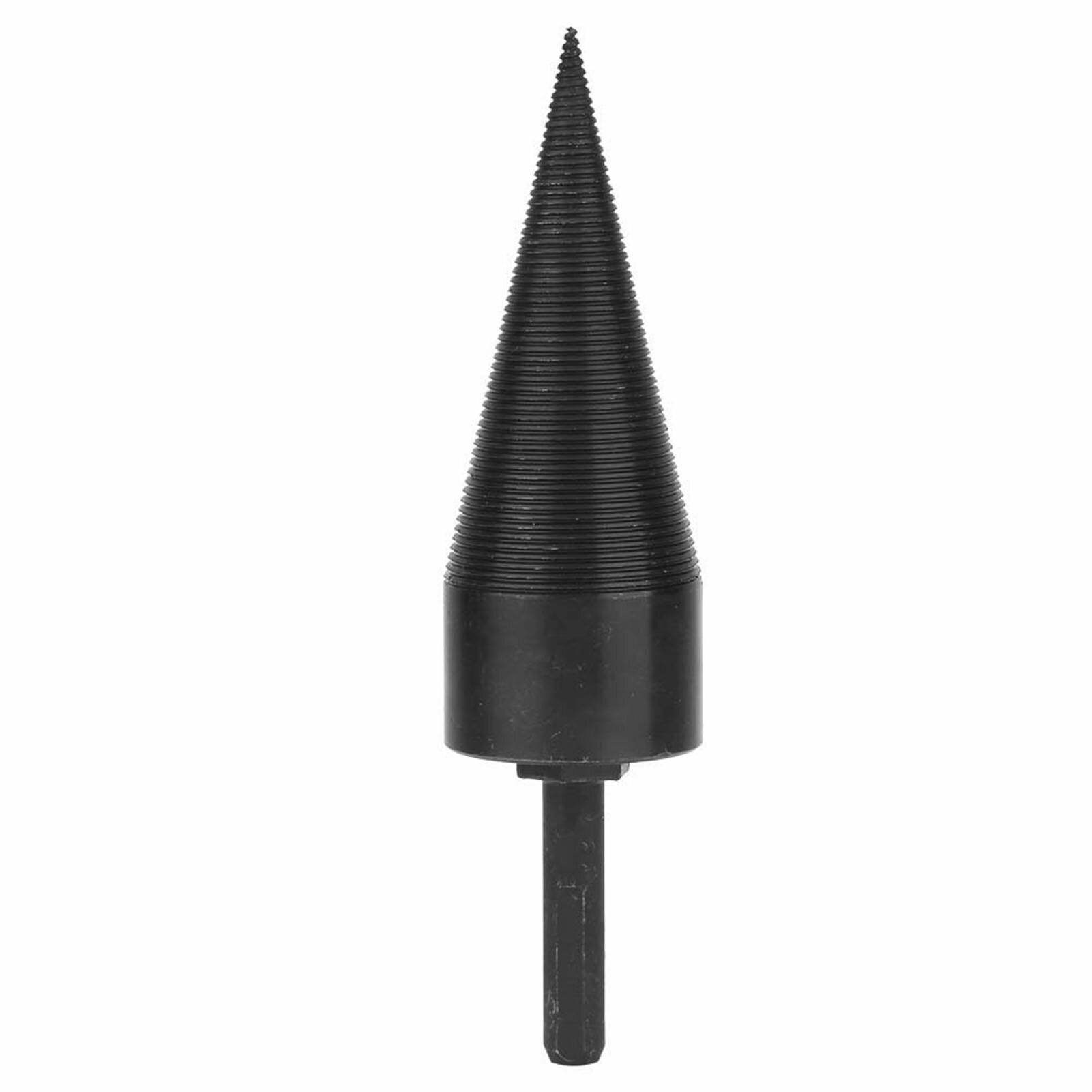 Black Triangle Shank Firewood Split Drill Bit Chop Tool for Electric (42mm)