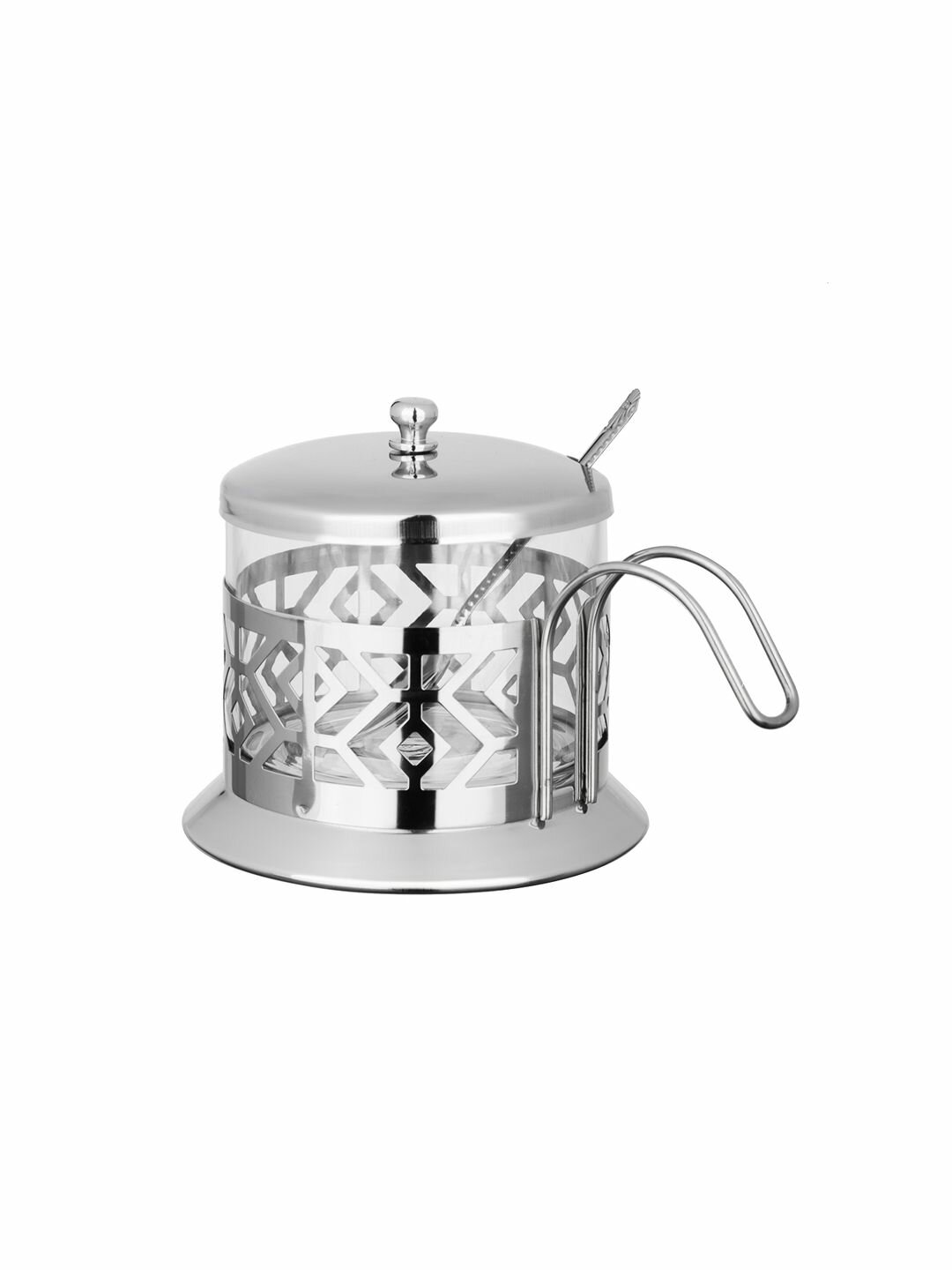 Сахарница с ложкой, 200мл, стекло, нжс SATOSHI Гельсингфорс