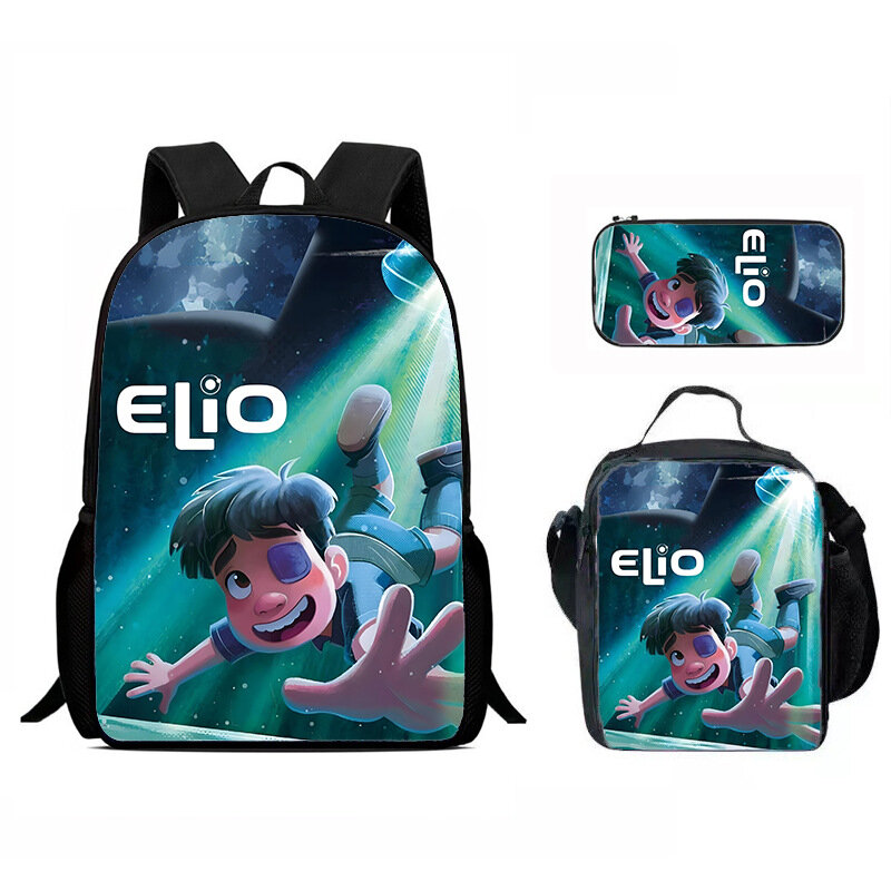 Новый школьный рюкзак Elio Earth Corреспондент, комплект из трех предметов, детский рюкзак, повседневный рюкзак, сумка-ручка, набор сумок