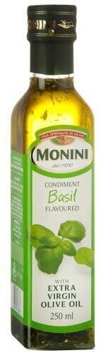 Масло оливковое нерафинированое "Monini" (Монини) с ароматом базилика 250 мл