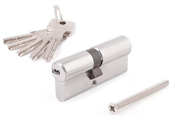 Цилиндр (Личинка замка) ABUS D6N 90мм(40/50) никель ключ/ключ