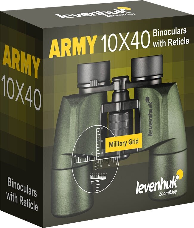 Бинокль Levenhuk Army 10x40 с сеткой - фото №4