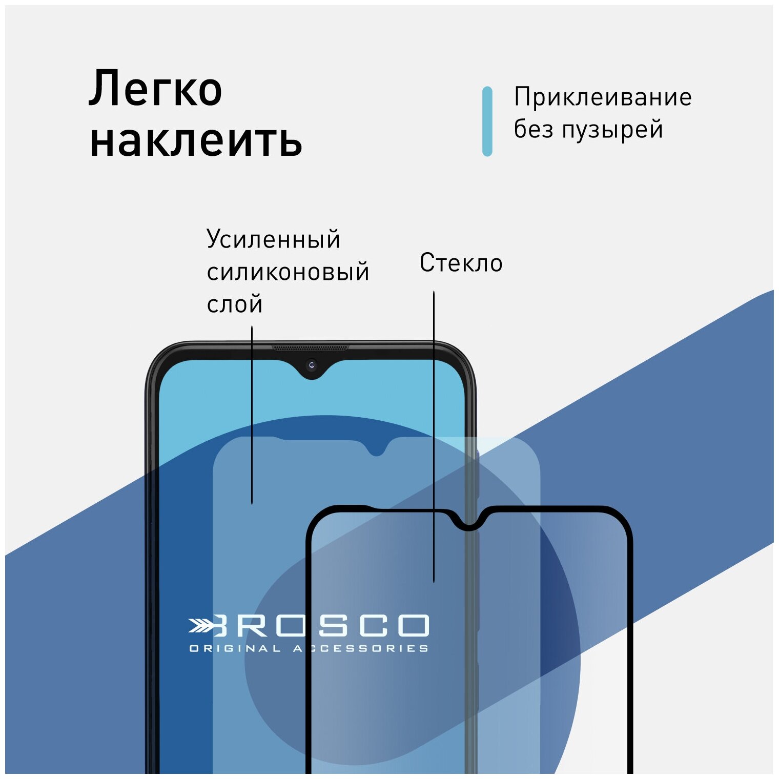 Защитное стекло на Motorola Moto E7 Plus, G9 Play, Moto G10, Moto G20 и Moto G30 (Моторола Мото Е7 Плюс, Джи 9 Плэй, Мото Джи 10) с черной рамкой