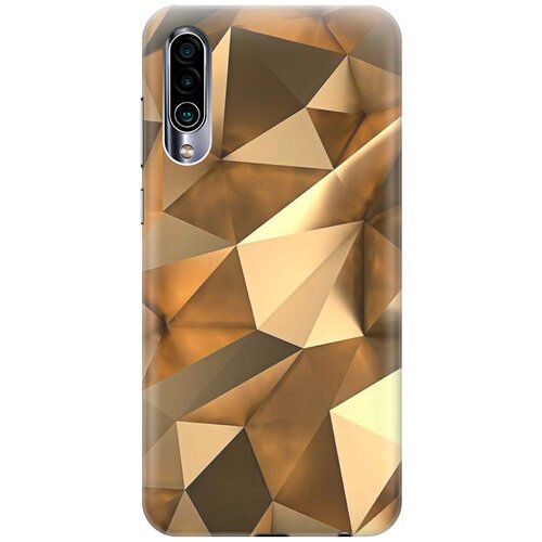 фото Ультратонкий силиконовый чехол-накладка для meizu 16xs с принтом "бронзовые грани" gosso