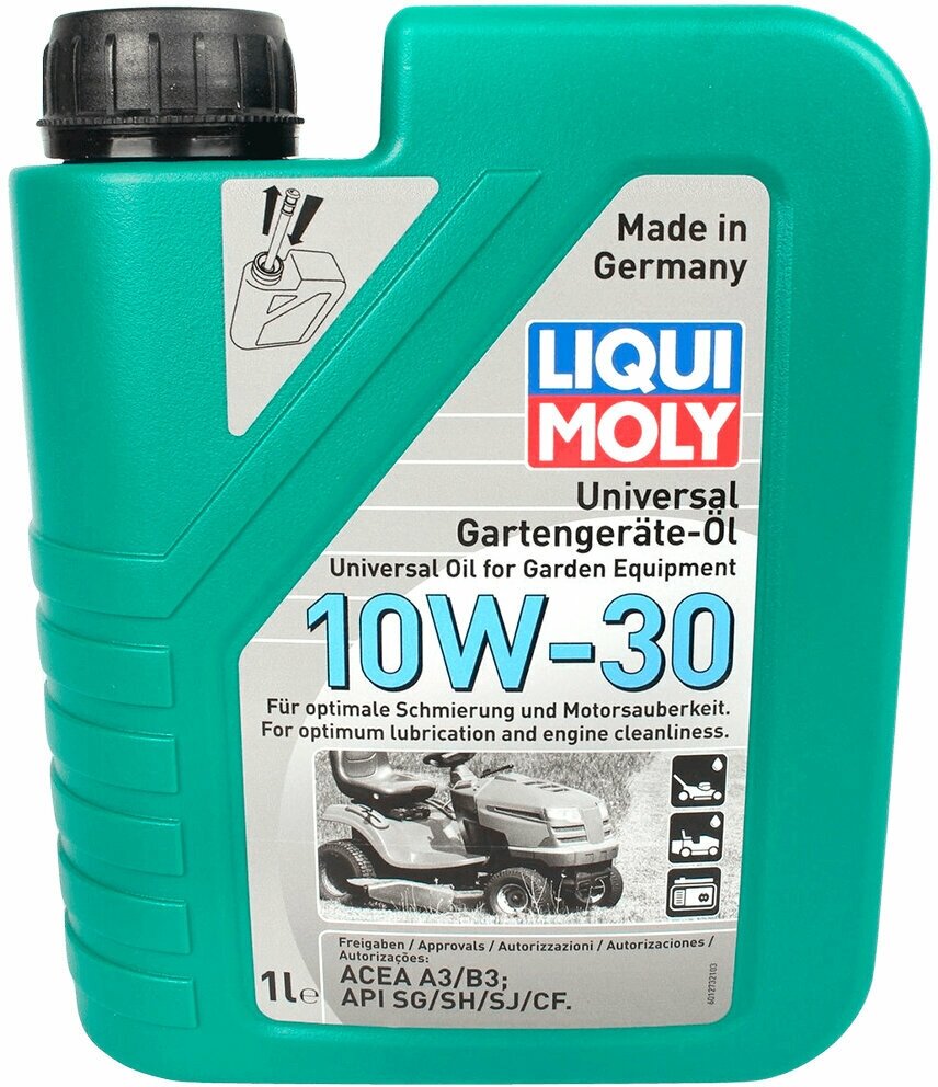 Масло моторное LIQUI MOLY 10W-30 Universal 4-Takt Gartengerate-Oil для газонокосилок 1л