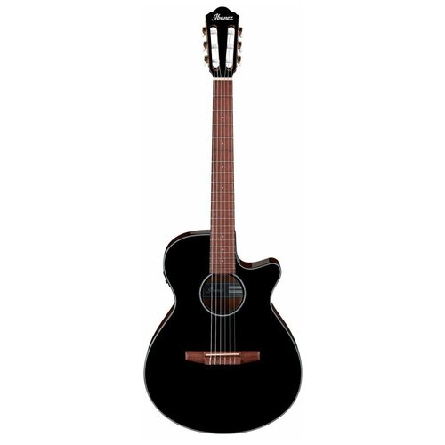 IBANEZ AEG50N-BKH электроакустическая гитара с нейлоновыми струнами, цвет чёрный