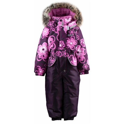 Комбинезон KERRY, зимний, светоотражающие элементы, для девочек, размер 80, розовый, фиолетовый