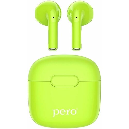 Наушники PERO TWS05 спортивные Bluetooth внутриканальные зеленый ptws05g 147700₽