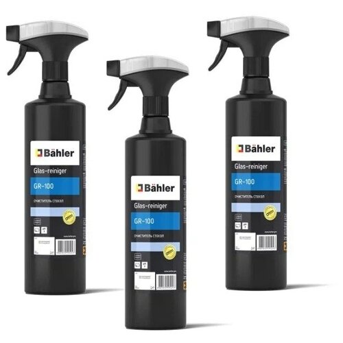 Очиститель стёкол, готовый к применению препарат, Glas-Reiniger GR-100, 1 литр - 3 штуки