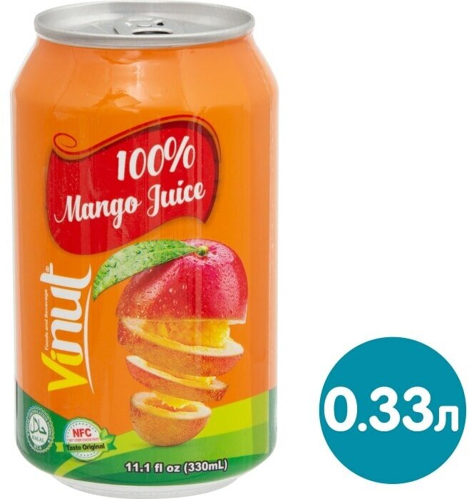 Напиток VINUT со вкусом манго 330 мл