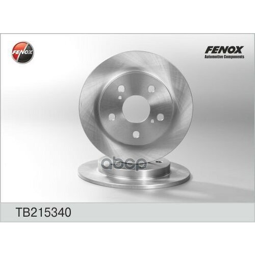 Диск Тормозной Pадний Toyota Auris 07-, Corolla 04- Fenox Tb215340 FENOX арт. TB215340