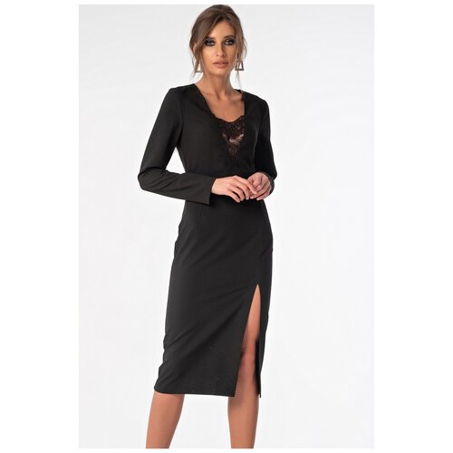 фото Платье fly. размер 46, черный