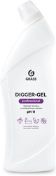 Щелочное средство для прочистки канализационных труб Grass Digger-gel Professional