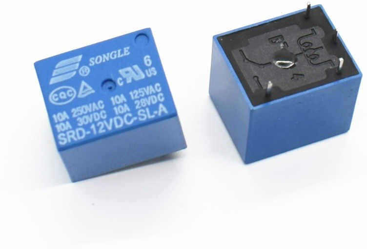 фото SRD-12VDC-SL-A, реле 10А, 12V