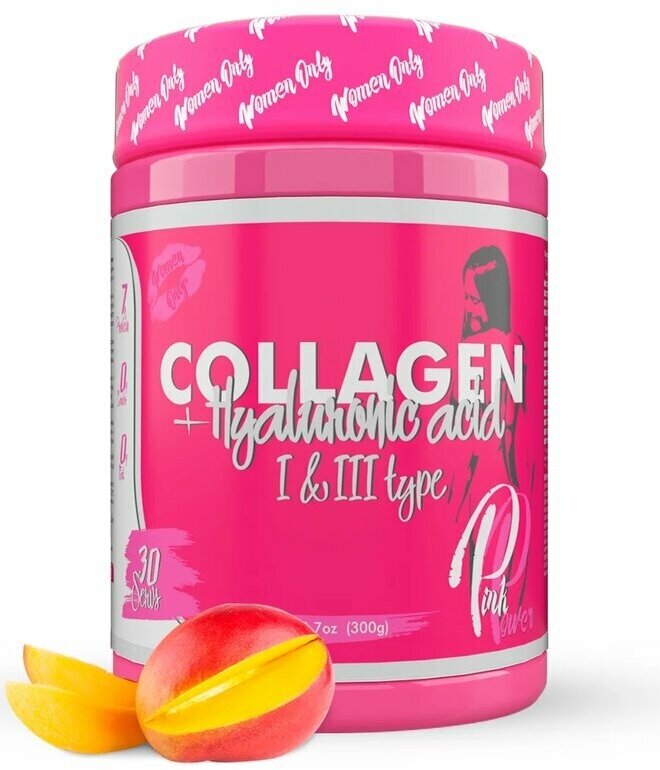 STEEL POWER Pink Power (розовый) Collagen+ 300 г (Манго)