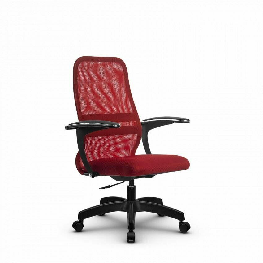 Компьютерное офисное кресло mетта SU-СU160-8Р, PL, Красное