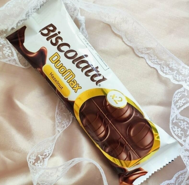 Вафли Biscolata DuoMax с фундук. кремом,44гр