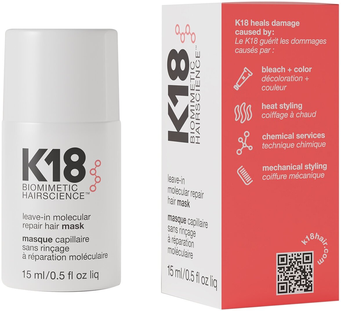 K18 Несмываемая маска для молекулярного восстановления волос