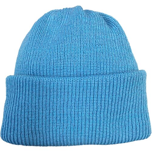 Шапка бини ANRU, размер Универсальный, голубой шапка бини anru демисезонная размер универсальный голубой