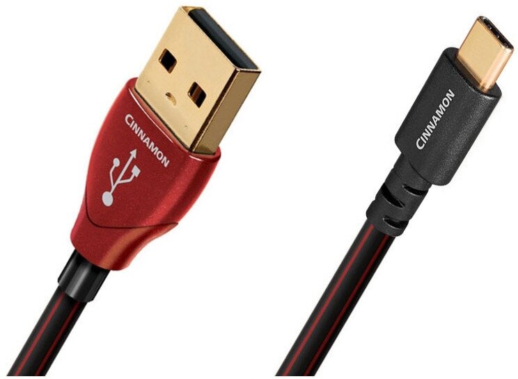 Кабель USB 3.1 Тип C - USB 2.0 Тип A Audioquest Cinnamon USB A-C 1.5m — фото 1