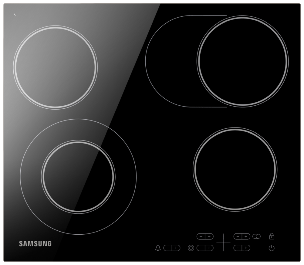 Встраиваемая электрическая варочная панель Samsung NZ64T3516AK - фотография № 1