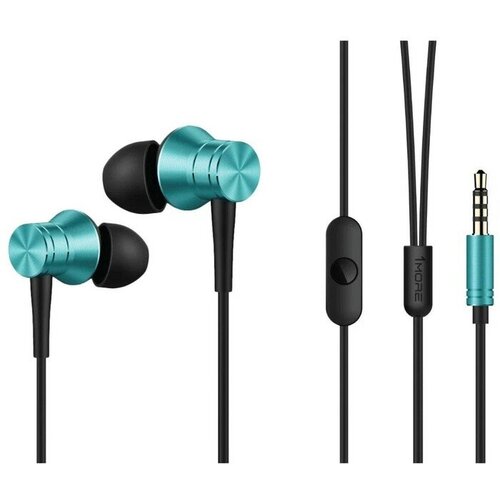 Наушники 1MORE Piston Fit In-Ear Headphones E1009, вакуумные, проводные, 1.25 м, синие