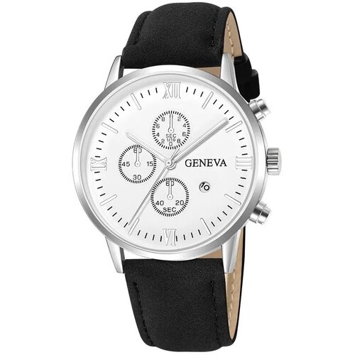 Наручные часы Geneva Geneva 28150, белый, черный geneva geneva hot casual student watch double layer three eye plastic mesh belt symphony watch