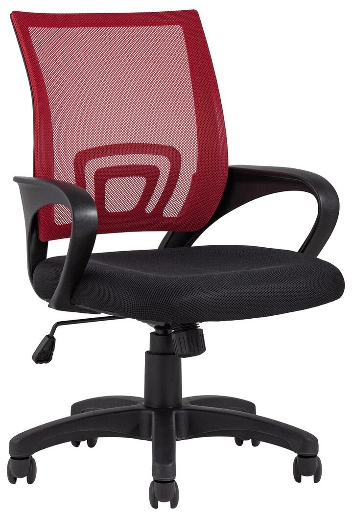 Кресло офисное TopChairs Simple, красное
