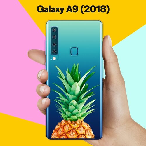 Силиконовый чехол на Samsung Galaxy A9 (2018) Ананас / для Самсунг Галакси А9 2018