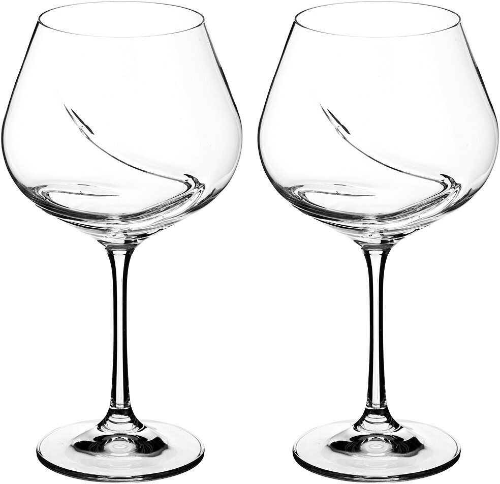 Набор бокалов для вина из 2 ШТ. TURBULENCE 570 МЛ высота=21 СМ (КОР=24НАБОР.)