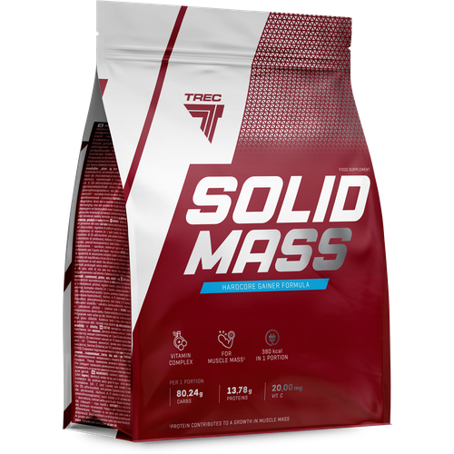 Trec Nutrition Solid Mass, 5800 г, вкус: шоколад гейнер trec nutrition mass xxl 3000 г шоколад