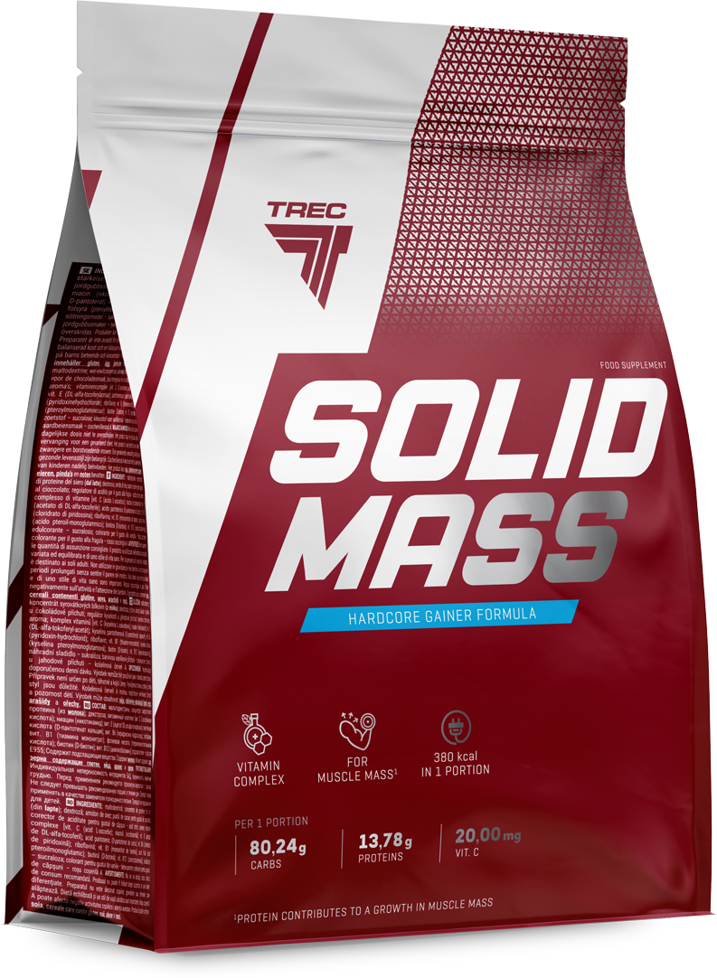 Trec Nutrition Solid Mass, 3000 г, вкус: ваниль