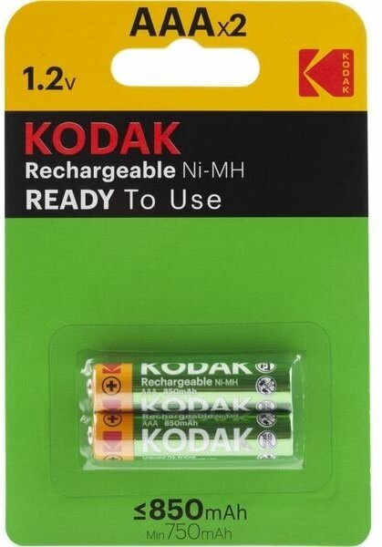 Батарейка AAA HR03 аккумулятор 850mAh (Kodak) (2шт.)