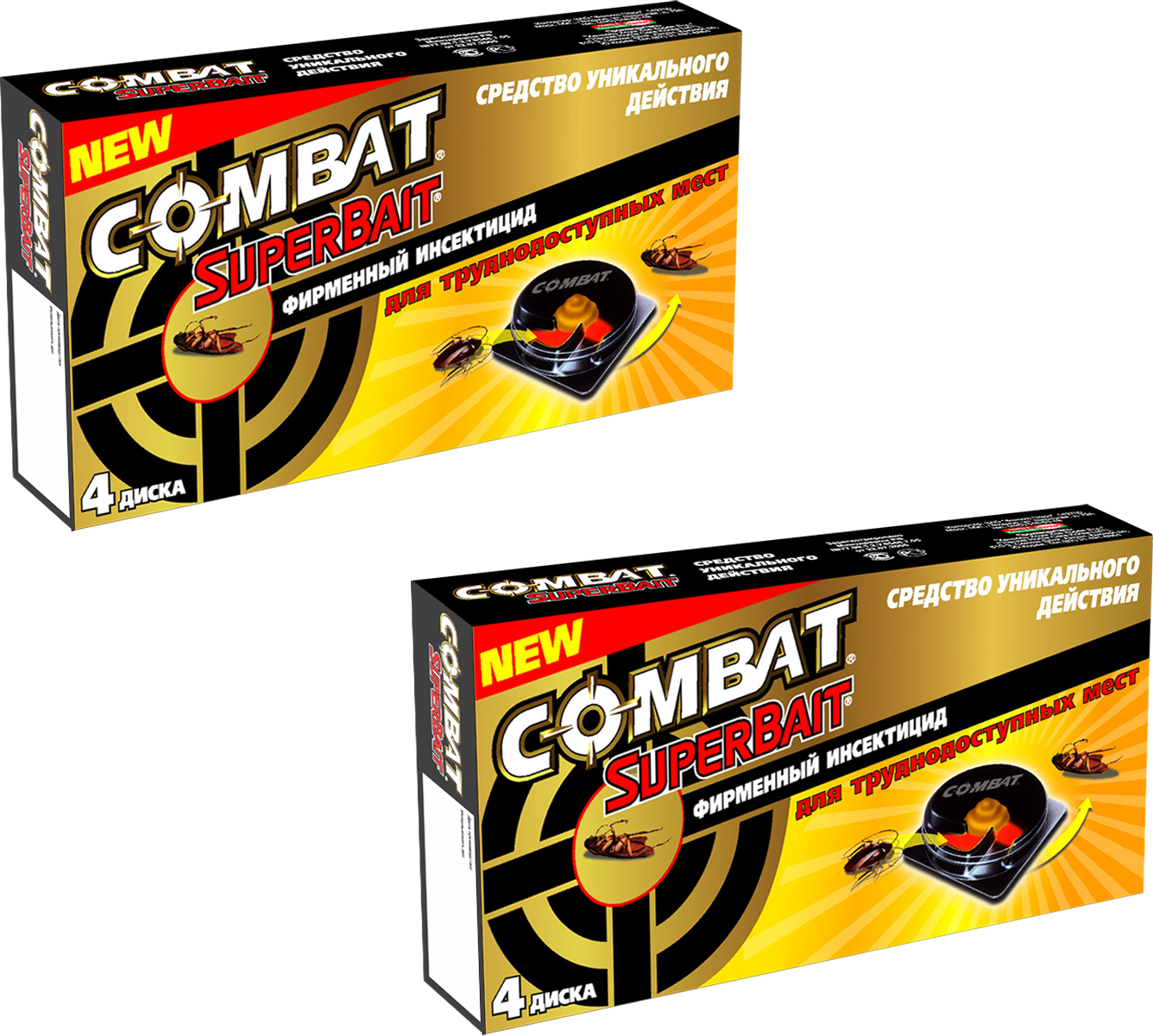 COMBAT Super Bait инсектицид (уп.4) 1+1