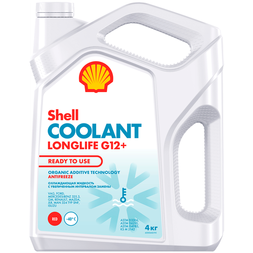 Антифриз Shell Coolant Longlife G12+ 4 кг