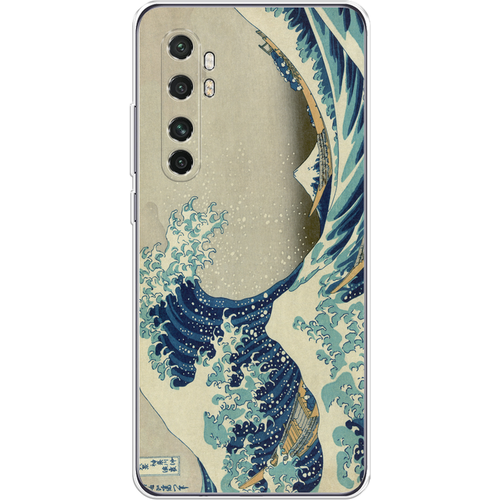 Силиконовый чехол на Xiaomi Mi Note 10 lite / Сяоми Ми Нот 10 лайт Большая волна в Канагаве